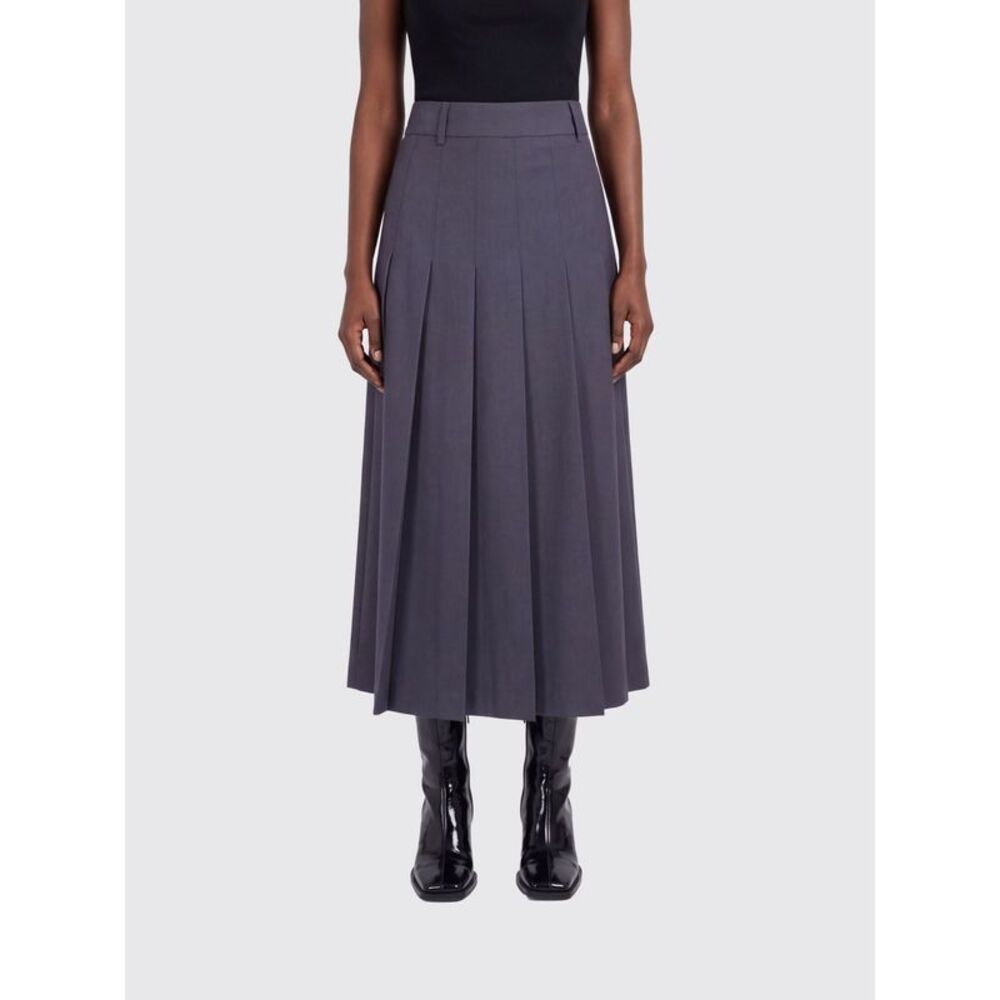 Dunst Women Dunst High-Waisted A-Line Cri�Pe Midi Skirt